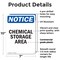 Signmission Chemical Storage Area OSHA Notice Sign, Plastic, 7in W x 10in L, 2PK OS-2PACK-NS-P-710-V-10570 - alternate 7